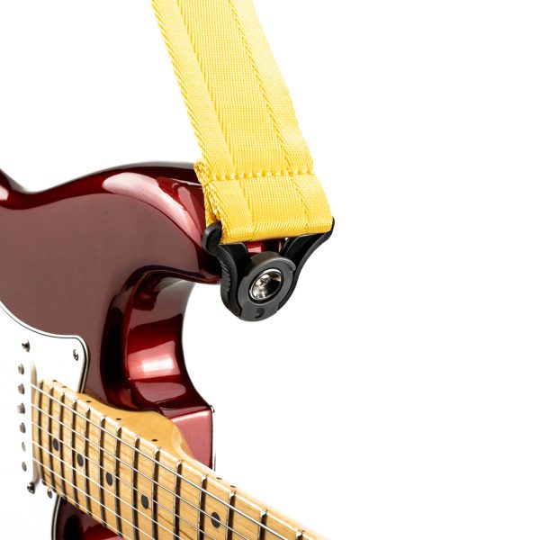 D'addario Auto-Lock Guitar Strap - Mellow Yellow - Image 2