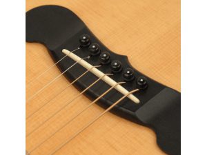 D'Addario Injected Molded Bridge and End Pin Set - Black