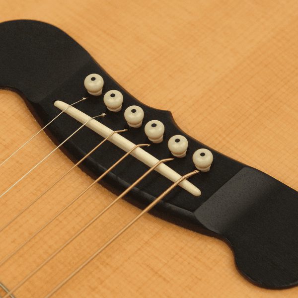 D'Addario Injected Molded Bridge and End Pin Set - Ivory w/Black Dot