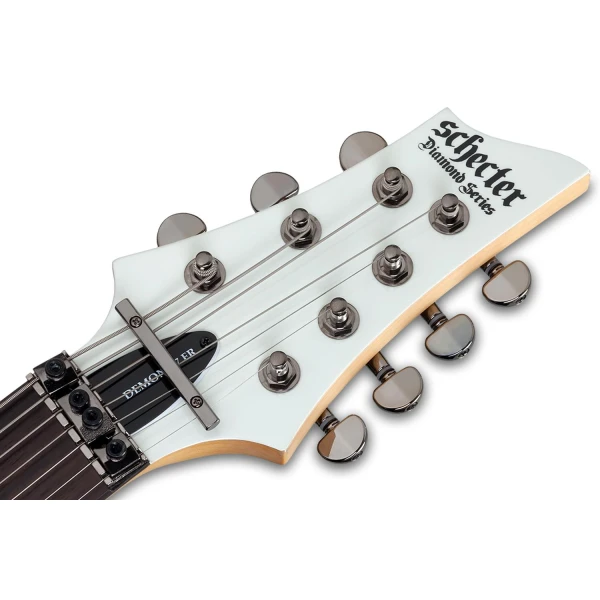 Schecter Demon 7 FR - Vintage White - Image 4