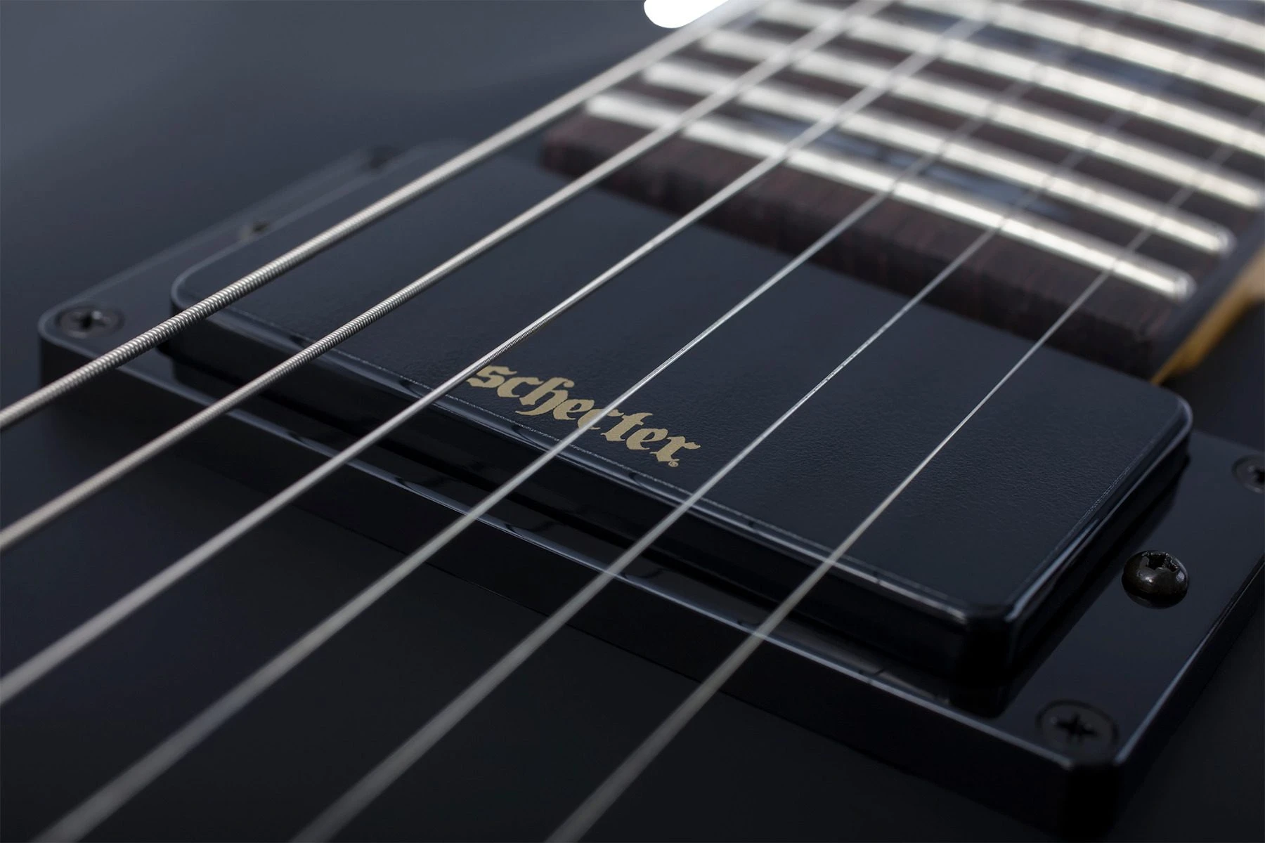 Schecter Demon 6 - Aged Black Satin - Image 7