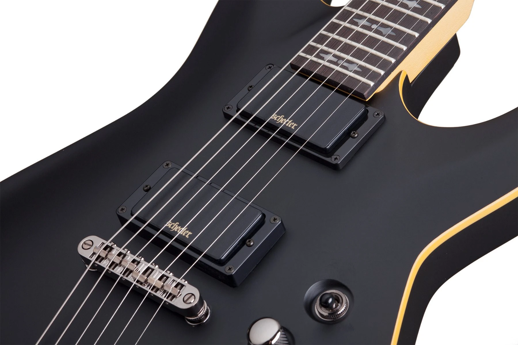 Schecter Demon 6 - Aged Black Satin - Image 3