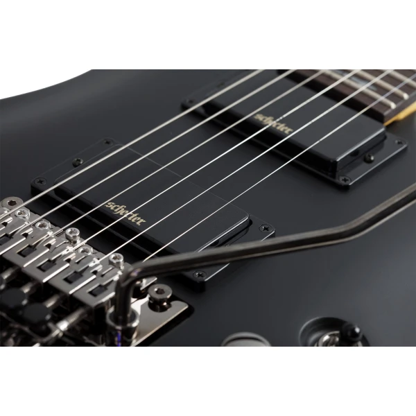 Schecter Demon 6 FR - Aged Black Satin - Image 2