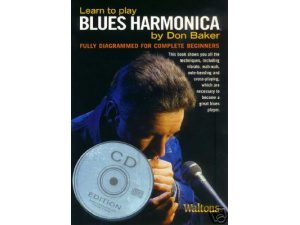 LEARN TO PLAY BLUES HARMONICA BOOK+CD DON BAKER