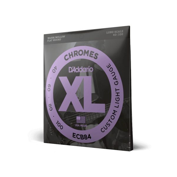 D'addario ECB84 Chromes (.40-.100) Custom Light - Long Scale - Image 2