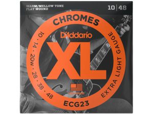 D'addario ECG23 Chromes (.10-.46) Flat Wound Extra Light