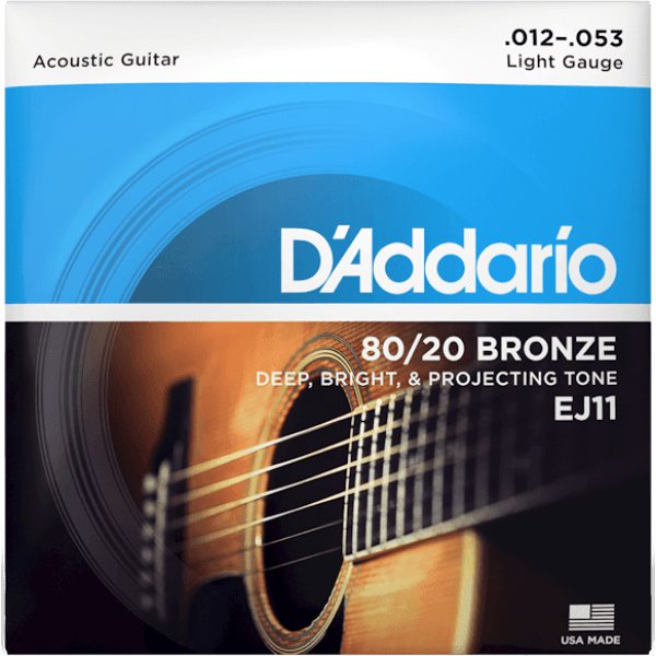 D'addario EJ11 80/20 (.12-.53) Acoustic Light