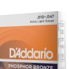 D'addario EJ15 Phosphor Bronze (.10-.47) Acoustic Extra Light - Image 3