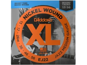 D'addario EJ22 Nickel (.13-.56) Jazz Medium