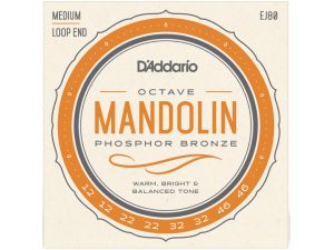 D'addario EJ80 PB Ocatve Mandolin (.12-.46) Loop End