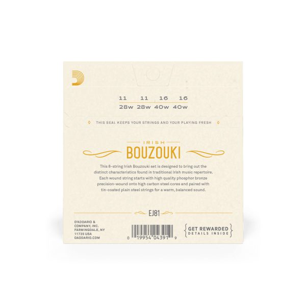 D'addario EJ81 Irish Bouzouki Strings - Phosphor Bronze - Image 2