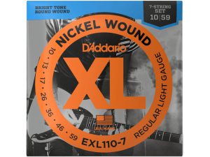 D'addario EXL110-7 Nickel 7 String (.10-59) Regular Light