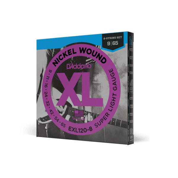 D'addario EXL120-8 Nickel 8 String (.09-.65) Regular Light - Image 3