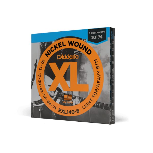 D'addario EXL140-8 Nickel 8 String (.10-74) Light Top Heavy Bottom - Image 2