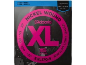 D'addario EXL170-5 Nickel (.45-.130) 5-String/Long Scale