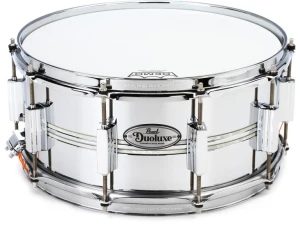 Pearl Duoluxe Snare Drum 14 x 6.5" - Nicotine White Marine Pearl