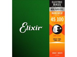 Elixir Electric Bass (.45-.100) Nickel Plated Steel - NANOWEB Coating