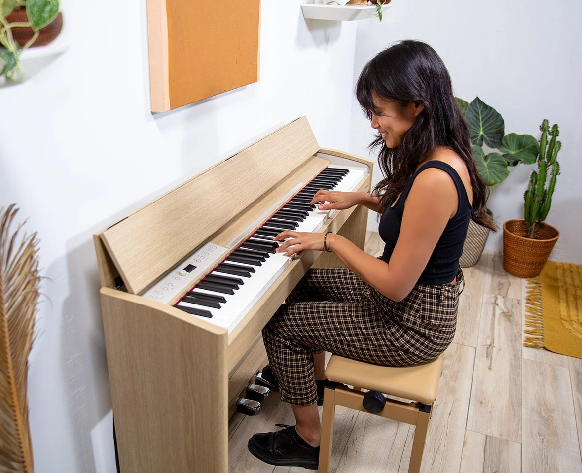 Roland F701-LA Digital Piano Home Set - Light Oak - Image 8