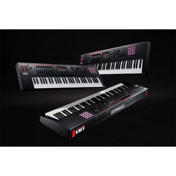 Roland FANTOM-08 w/Double Braced Keyboard Stand - Image 4