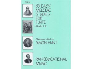 63 Easy Melodic Studies for Flute - Simon Hunt