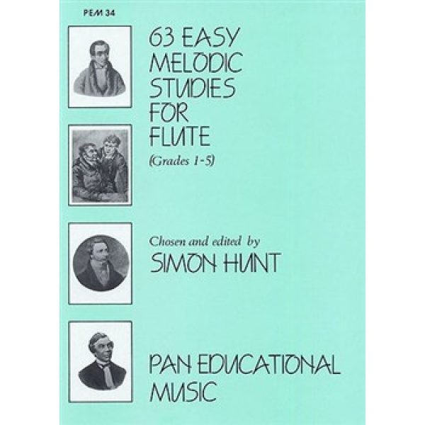 63 Easy Melodic Studies for Flute - Simon Hunt