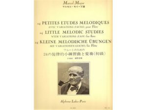 24 Little Melodic Studies with Variations (Easy) for Flute - Marcel Moyse