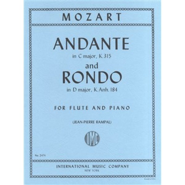 Mozart - Andante in C major, K. 315 & Rondo in D major K. Anh. 184 - Flute & Piano