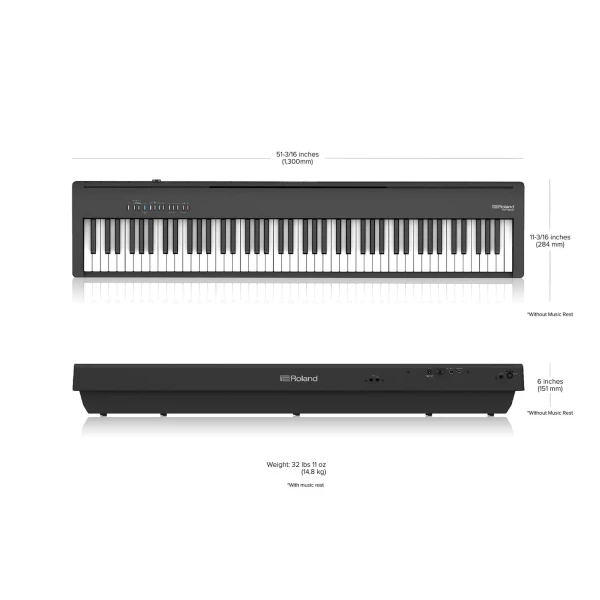 Roland FP-30X BK Digital/Stage Piano w/Stand and Pedal Unit - Image 7