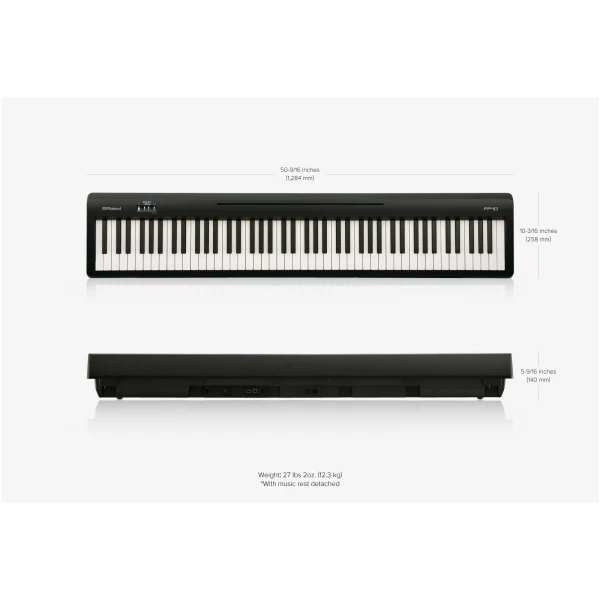 Roland FP-10 w/Double Braced Keyboard Stand - Image 5