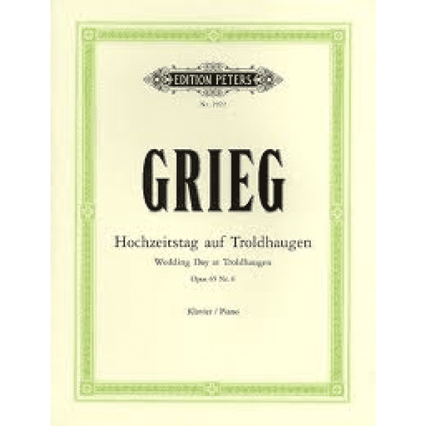 Grieg Wedding Day at Troldhaugen Op. 65 No. 6 - Piano