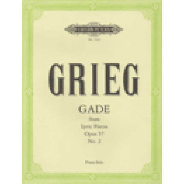 Grieg Gade from Lyric Pieces Op. 57, No. 2 - Piano.