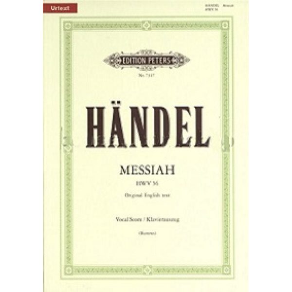 Handel: Messiah HWV 56 Original English Text - Vocal Score (Mixed Vocals)