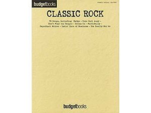Budget Books - Classic Rock for Piano, Vocal and Guitar (PVG).