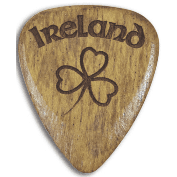 Ireland Shamrock Wooden Guitar Plectrum