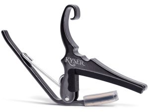 Kyser Quick-Change Acoustic Capo - 6 String - Black Chrome