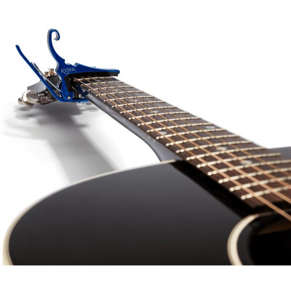Kyser Quick-Change Acoustic Capo - 6 String - Blue - Image 2