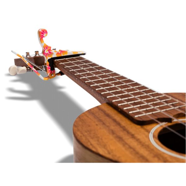 Kyser Quick-Change Ukulele Capo - Pastel Hibiscus - Image 2