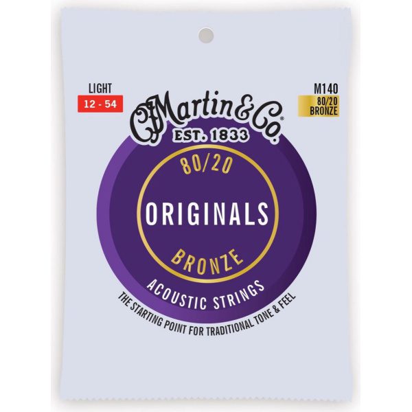 Martin "The Original" Guitar Strings M140 - Light - 12-54