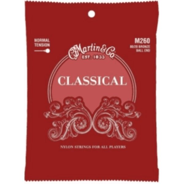 Martin M260 Classical Guitar Strings - Normal Tension