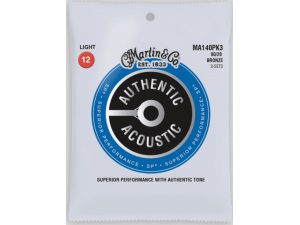 Martin 3-Pack Authentic Acoustic SP Light  .12-.54 - 80/20 Bronze