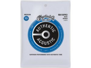 Martin 3-Pack Authentic Acoustic SP Medium .13-.56 80/20 Bronze