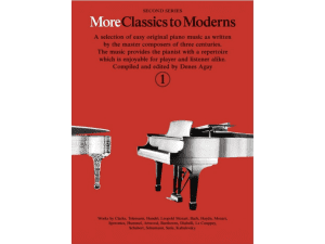 More Classics to Moderns Book 1 for Piano.