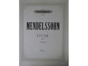 Mendelssohn - Etude in F minor for Piano.