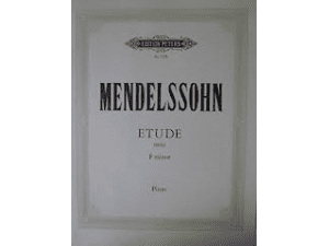 Mendelssohn - Etude in F minor for Piano.