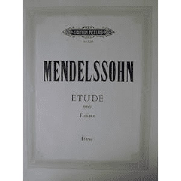 Mendelssohn - Etude in F minor for Piano.