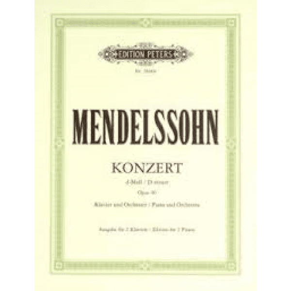 Mendelssohn - Concerto No. 2 in D minor Op. 40 for Piano and Orchestra,