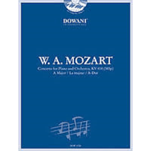 Mozart - Concerto for Piano and Orchestra Kv 414 No. 12 in A major. CD Included