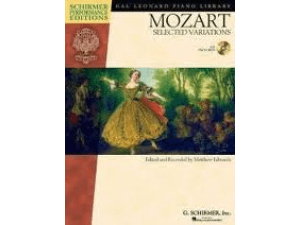 Mozart - Selected Variations for Piano (CD Included).