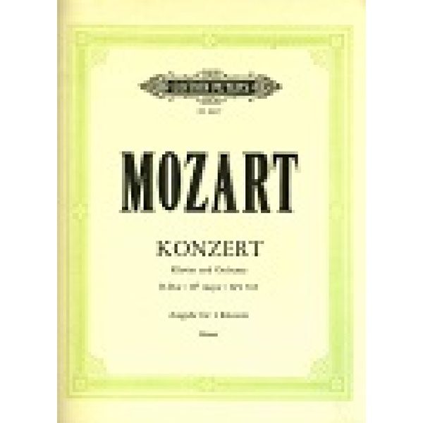 Mozart Concerto in B-flat major KV 456 for Piano and Orchestra.