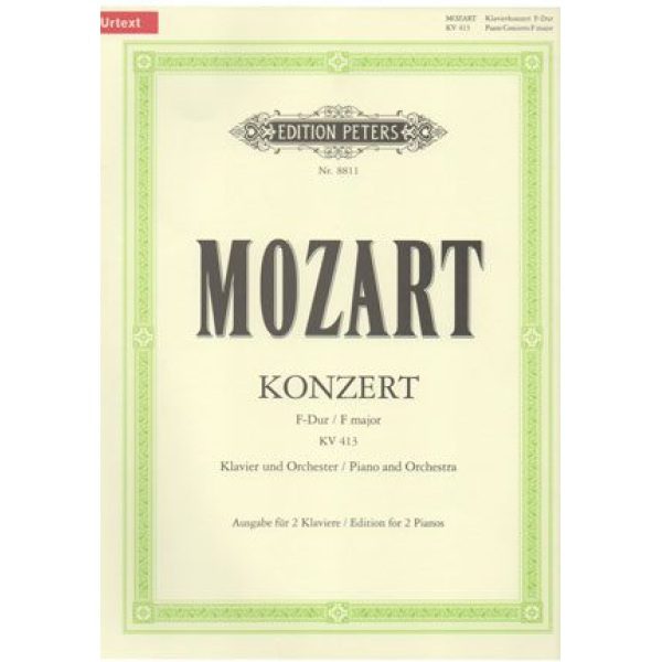 Mozart - Concerto in F major KV 413 for Piano and Orchestra.